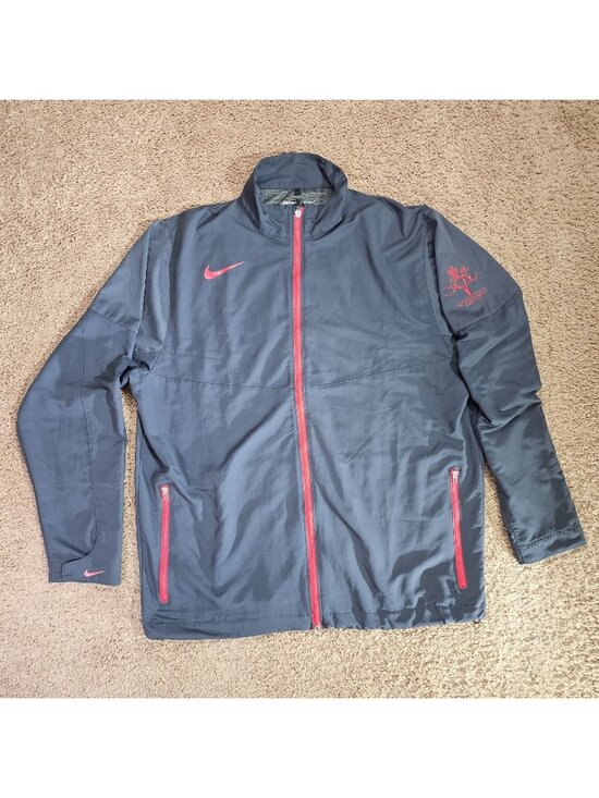 Nike Other - Nike Golf Jacket Mens L Gray Full Zip South Ridge Golf Club Embroidery Pocket